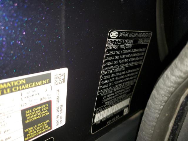 Photo 10 from auction – 2019 LAND ROVER RANGE ROVE with VIN SALGS2RE0KA556852