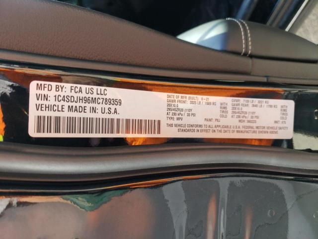 Photo 10 from auction – 2021 DODGE DURANGO SR with VIN 1C4SDJH96MC789359