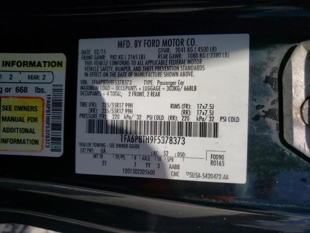 Photo 10 from auction – 2015 FORD MUSTANG with VIN 1FA6P8TH9F5378373