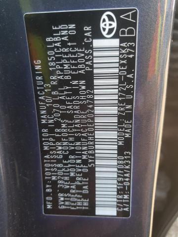 Photo 10 from auction – 2014 TOYOTA COROLLA L with VIN 5YFBURHE0EP024782