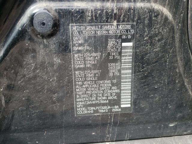 Photo 10 from auction – 2015 NISSAN ROGUE S with VIN KNMAT2MV4FP579944