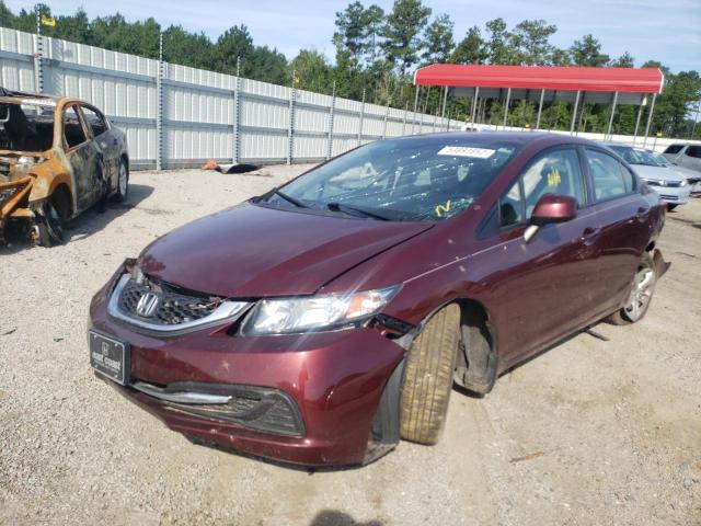 Photo 2 from auction – 2013 HONDA CIVIC LX with VIN 2HGFB2F56DH571370