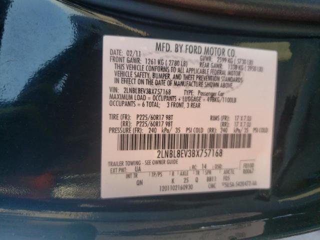 Photo 10 from auction – 2010 LINCOLN TOWN CAR E with VIN 2LNBL8EV2AX629471
