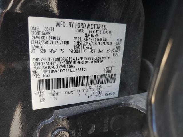 Photo 10 from auction – 2015 FORD F350 SUPER with VIN 1FT8W3DT1FEB18657