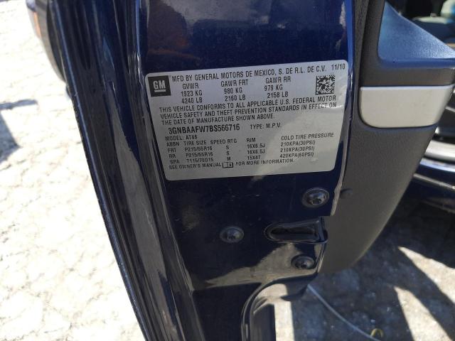 Photo 10 from auction – 2011 CHEVROLET HHR LS with VIN 3GNBAAFW7BS566716