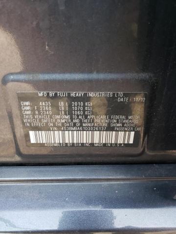 Foto 10 de la subasta – 2013 SUBARU LEGACY con VIN 4S3BMBA61D3026137