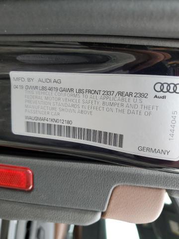 Photo 10 from auction – 2019 AUDI A4 PREMIUM with VIN WAUGMAF41KN012180