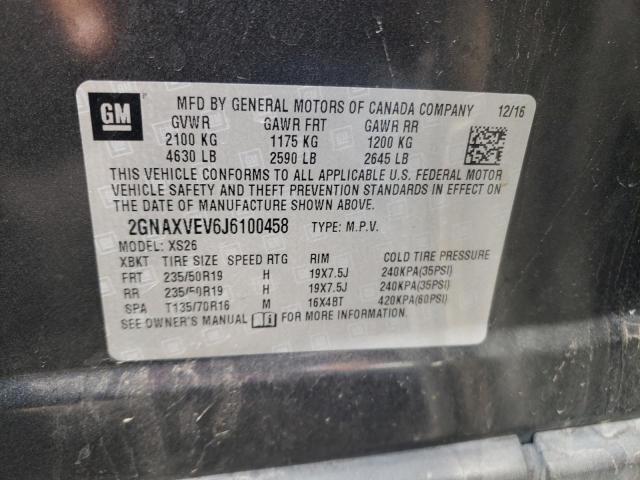 Photo 10 from auction – 2018 CHEVROLET EQUINOX PR with VIN 2GNAXVEV6J6100458