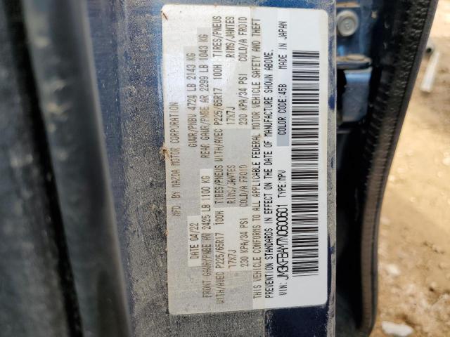 Photo 10 from auction – 2022 MAZDA CX-5 with VIN JM3KFBAM7N0600601