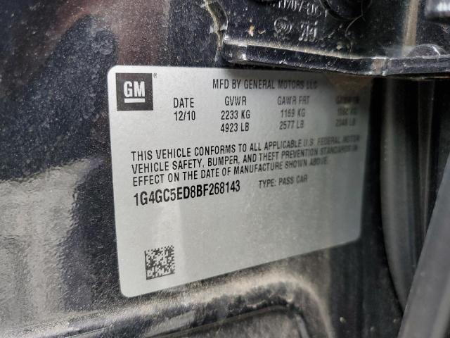 Photo 10 from auction – 2011 BUICK LACROSSE C with VIN 1G4GC5ED8BF268143