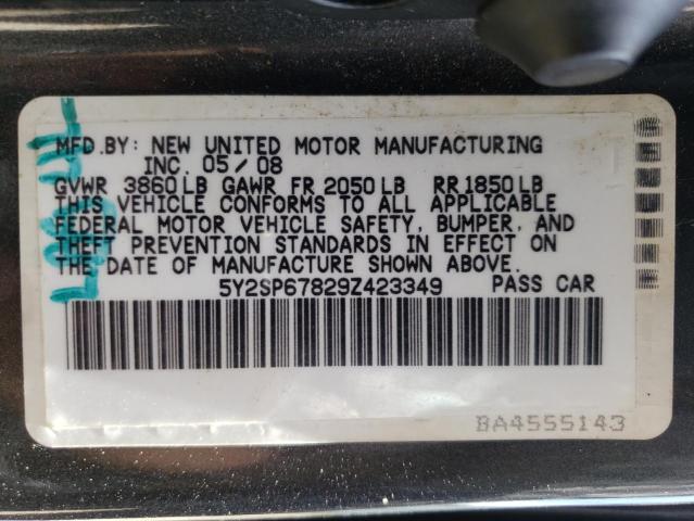 Photo 10 from auction – 2009 PONTIAC VIBE with VIN 5Y2SP67829Z423349