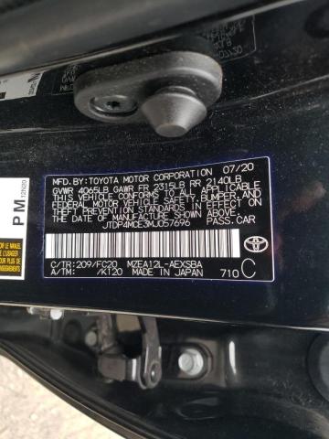Photo 10 from auction – 2021 TOYOTA COROLLA SE with VIN JTDP4MCE3MJ057696