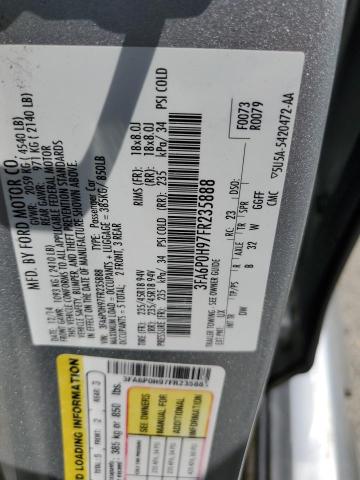 Photo 10 from auction – 2015 FORD FUSION SE with VIN 3FA6P0H97FR235888