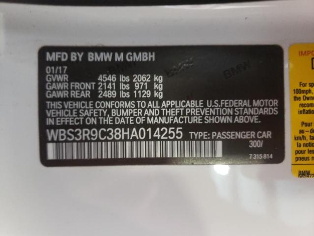 Photo 10 from auction – 2017 BMW M4 with VIN WBS3R9C38HA014255
