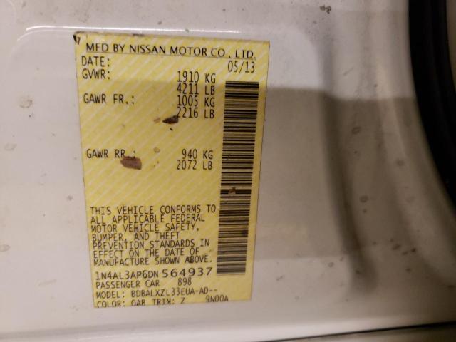 Photo 10 from auction – 2013 NISSAN ALTIMA 2.5 with VIN 1N4AL3AP6DN564937