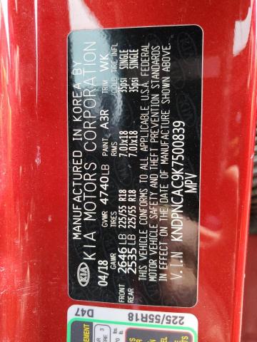 Photo 10 from auction – 2019 KIA SPORTAGE E with VIN KNDPNCAC9K7500839