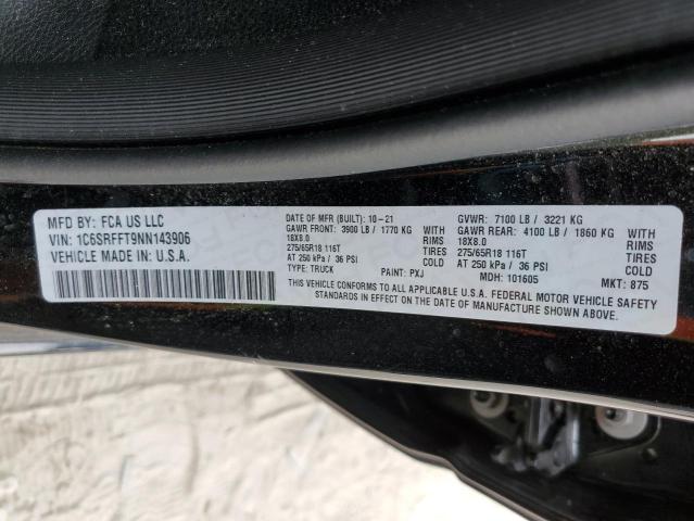 Photo 10 from auction – 2022 RAM 1500 BIG H with VIN 1C6SRFFT9NN143906