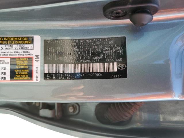 Photo 10 from auction – 2010 TOYOTA CAMRY BASE with VIN 4T4BF3EK9AR070756