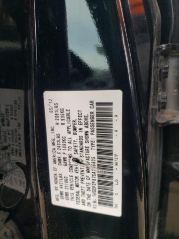 Photo 10 from auction – 2012 HONDA ACCORD EXL with VIN 1HGCP2F87CA165805