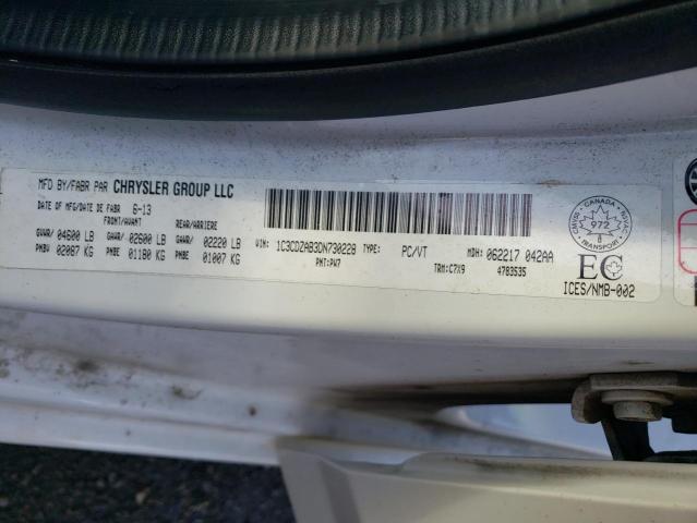Photo 10 from auction – 2013 DODGE AVENGER SE with VIN 1C3CDZAB3DN730228