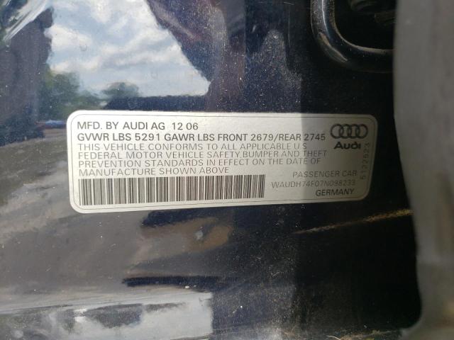 Zdjęcie 10 z aukcji – 2007 AUDI A6 3.2 QUA z VIN WAUDH74F07N098233
