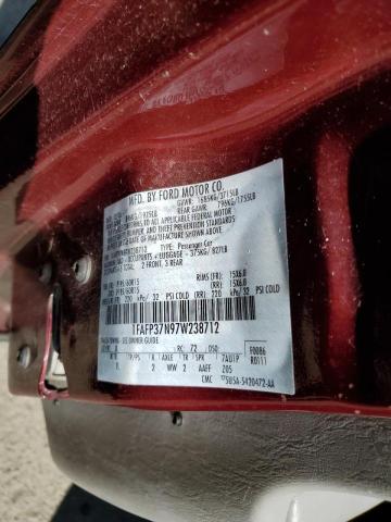 Photo 10 from auction – 2007 FORD FOCUS ZX5 with VIN 1FAFP37N97W238712