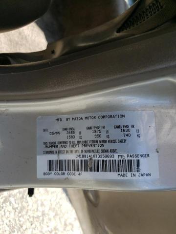 Photo 10 from auction – 1996 MAZDA PROTEGE DX with VIN JM1BB1418T0359693