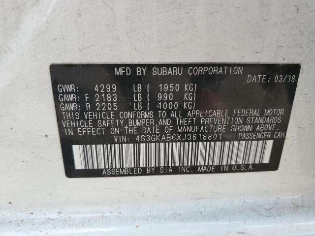 Photo 10 from auction – 2018 SUBARU IMPREZA PR with VIN 4S3GKAB6XJ3618801