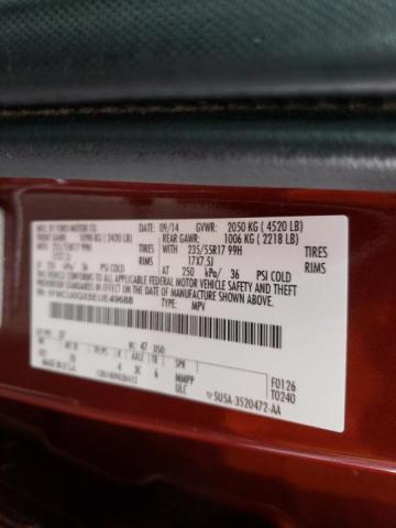 Photo 10 from auction – 2014 FORD ESCAPE SE with VIN 1FMCU0GX5EUE49688