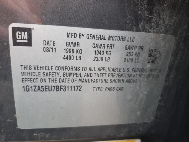 Photo 10 from auction – 2011 CHEVROLET MALIBU LS with VIN 1G1ZA5EU7BF311172
