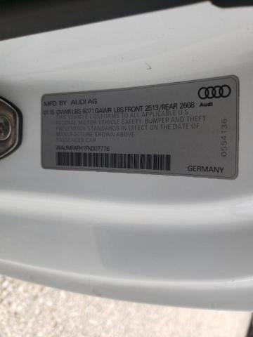 Photo 10 from auction – 2015 AUDI A5 PREMIUM with VIN WAUMFAFH1FN007776