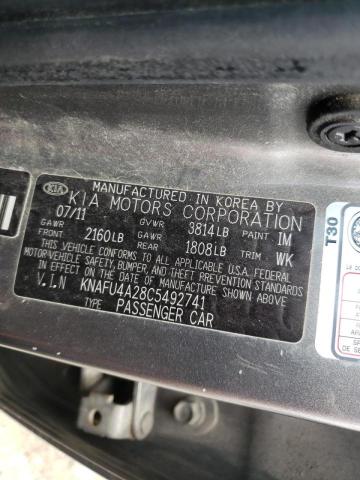 Photo 10 from auction – 2012 KIA FORTE EX with VIN KNAFU4A28C5492741