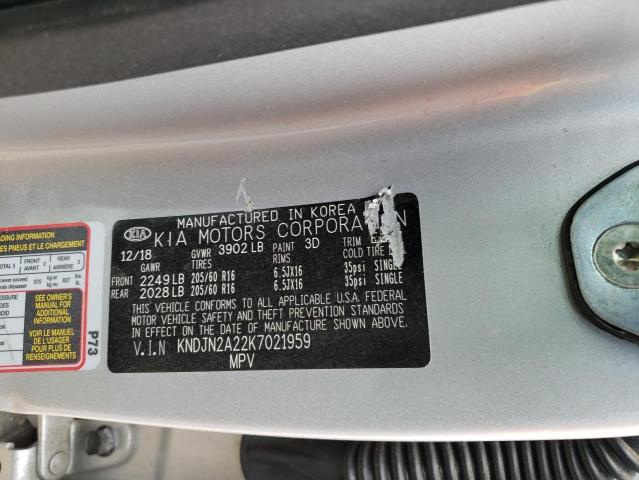 Photo 10 from auction – 2019 KIA SOUL with VIN KNDJN2A22K7021959