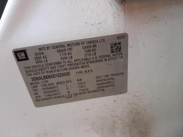 Photo 10 from auction – 2013 CHEVROLET EQUINOX LS with VIN 2GNALBEK6D1228605