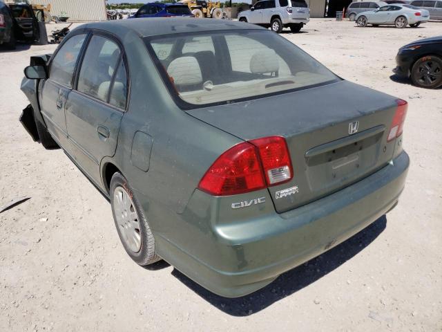 Photo 3 from auction – 2004 HONDA CIVIC LX with VIN 2HGES15594H512465