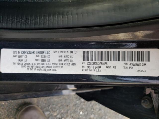 Photo 10 from auction – 2012 CHRYSLER 200 TOURIN with VIN 1C3CCBBG5CN258455