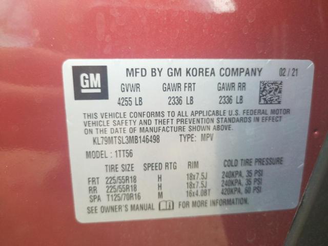 Photo 10 from auction – 2021 CHEVROLET TRAILBLAZE with VIN KL79MTSL3MB146498