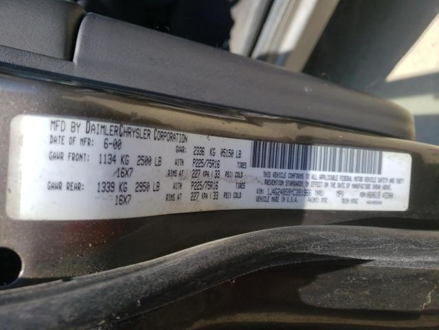 Photo 10 from auction – 2000 JEEP GRAND CHER with VIN 1J4G248S9YC391966