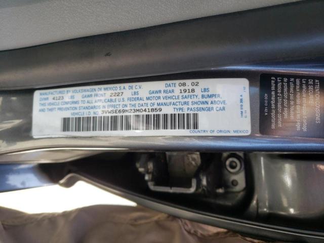 Photo 10 from auction – 2003 VOLKSWAGEN JETTA GLS with VIN 3VWSE69M23M041859