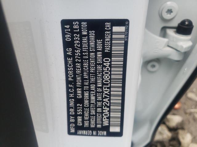 صورة رقم 10 من المزاد - 2015 PORSCHE PANAMERA G مع VIN WP0AF2A7XFL080540