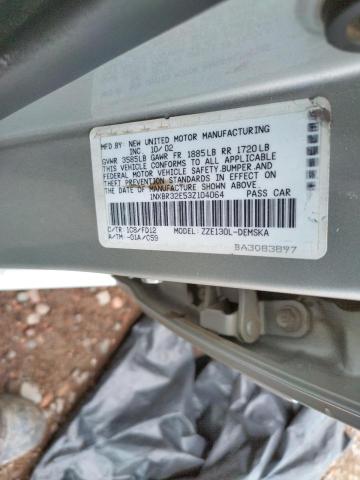Photo 10 from auction – 2003 TOYOTA COROLLA CE with VIN 1NXBR32E53Z104064
