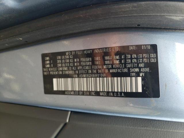Photo 10 from auction – 2010 SUBARU TRIBECA LI with VIN 4S4WX9GD4A4401060