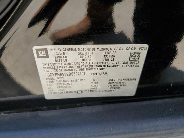 Photo 10 from auction – 2013 CADILLAC SRX PREMIU with VIN 3GYFNEE32DS594207