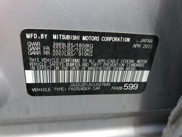 Photo 10 from auction – 2012 MITSUBISHI LANCER ES/ with VIN JA32U2FU5CU027645