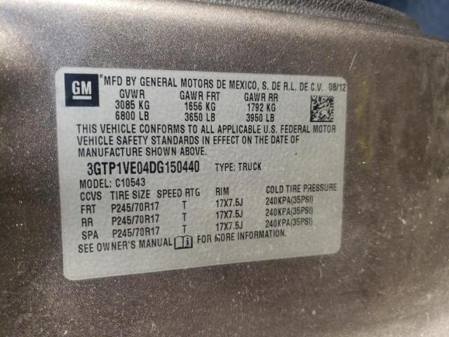 Photo 10 from auction – 2013 GMC SIERRA C15 with VIN 3GTP1VE04DG150440