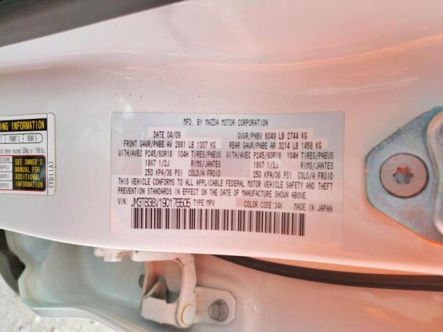 Photo 10 from auction – 2009 MAZDA CX-9 with VIN JM3TB38V190176505