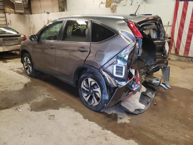Photo 3 from auction – 2016 HONDA CRV with VIN 5J6RM4H92GL030190