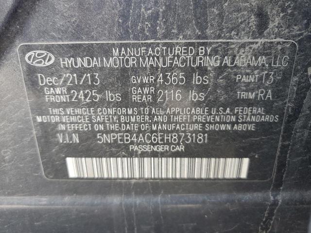 Photo 10 from auction – 2014 HYUNDAI SONATA GLS with VIN 5NPEB4AC6EH873181