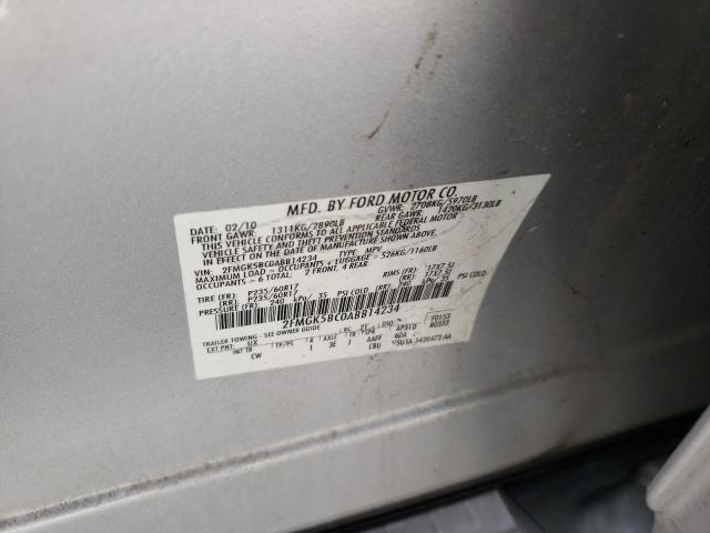 Photo 10 from auction – 2010 FORD FLEX SE with VIN 2FMGK5BC0ABB14234