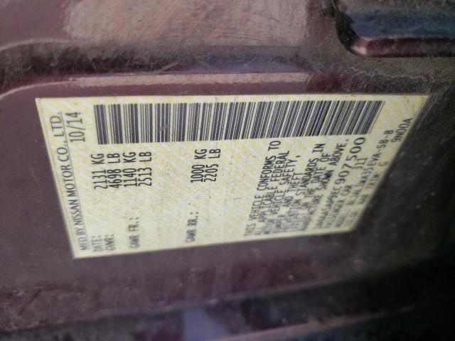 Photo 10 from auction – 2014 NISSAN MAXIMA S with VIN 1N4AA5AP9EC907500